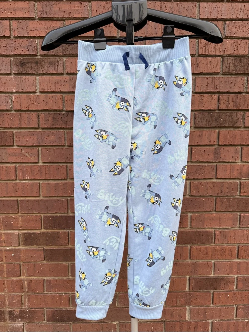 Bluey Kids Zip Up Hoodie Jogger Pants Set Light Blue Tracksuit Size 8 Unisex Dog
